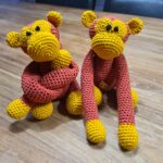 Gordijnaapjes Brick/Ocker