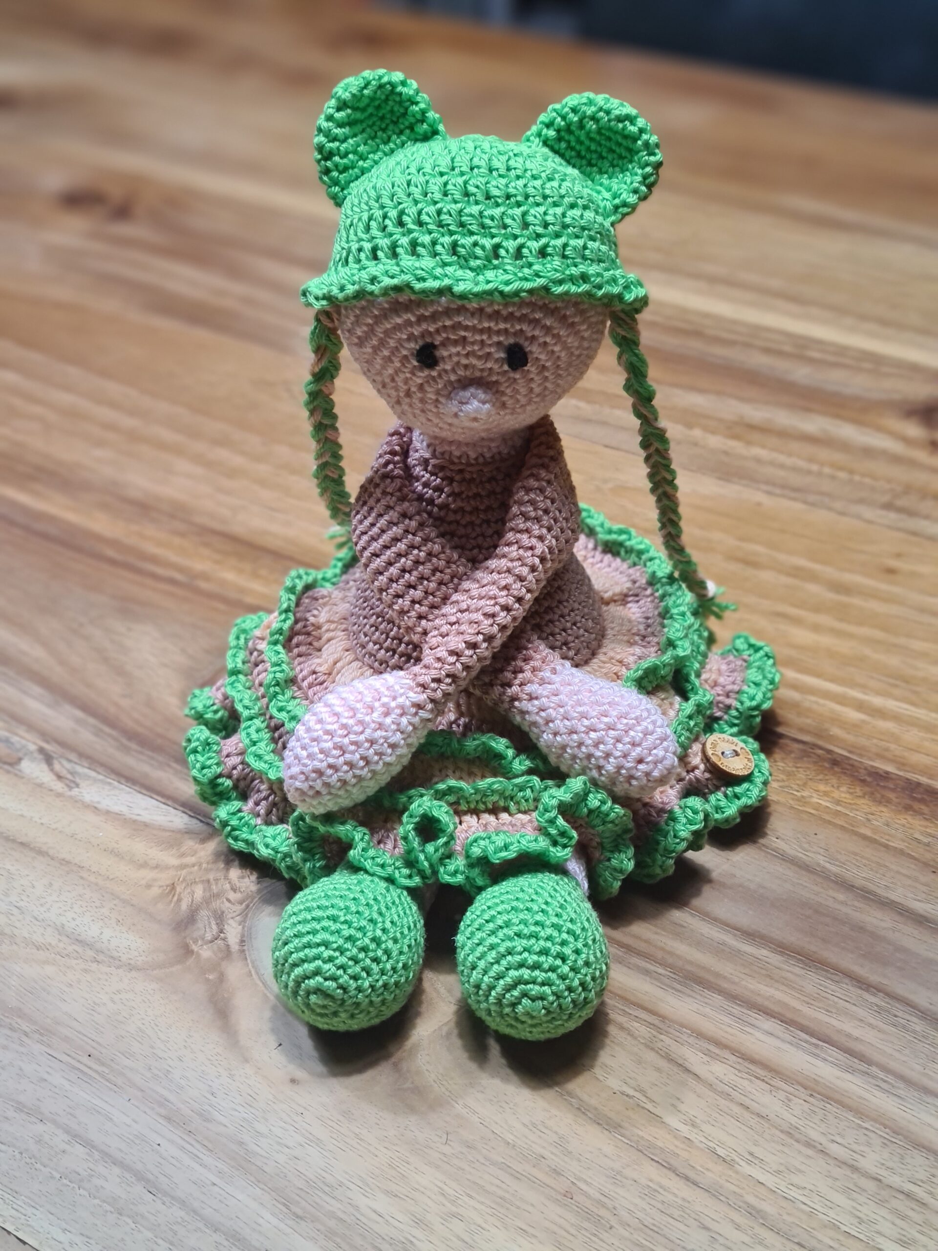 Gordijnpopje groen - Afbeelding 2