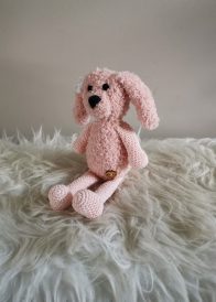 Knuffel konijn roze