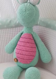 Mintgroen roze schildpad