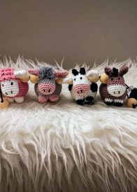 Roze wagenspanner boerderijdieren