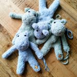 Speenknuffeltje meneer Nijlpaard in mint en licht blauw